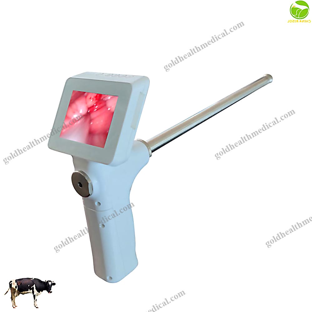 Portable Veterinary AI Camera Gun for Cattle Transcervical Insemination