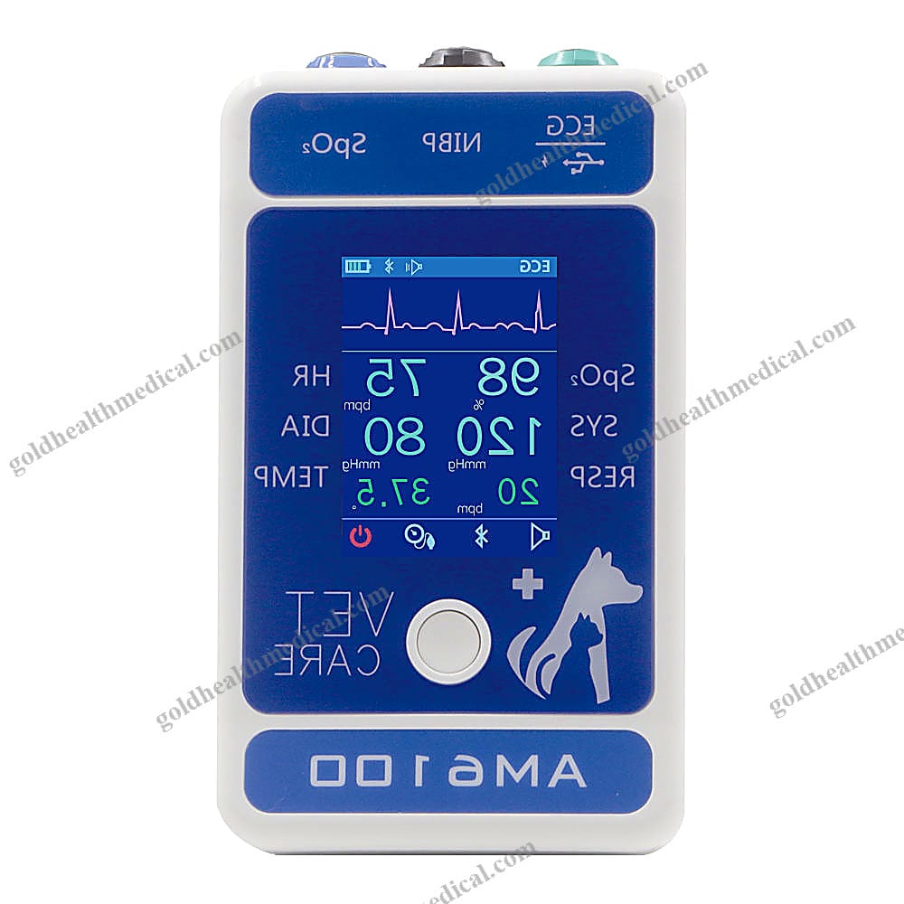 MultiParameter Pet Veterinary Monitor ECG NIBP Sp