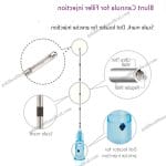 Flexible Disposable Blunt Cannula Needles 23G27