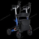 Durable Senior Aluminium Rollator Walker Adjustable Support Device for Elderly Patients