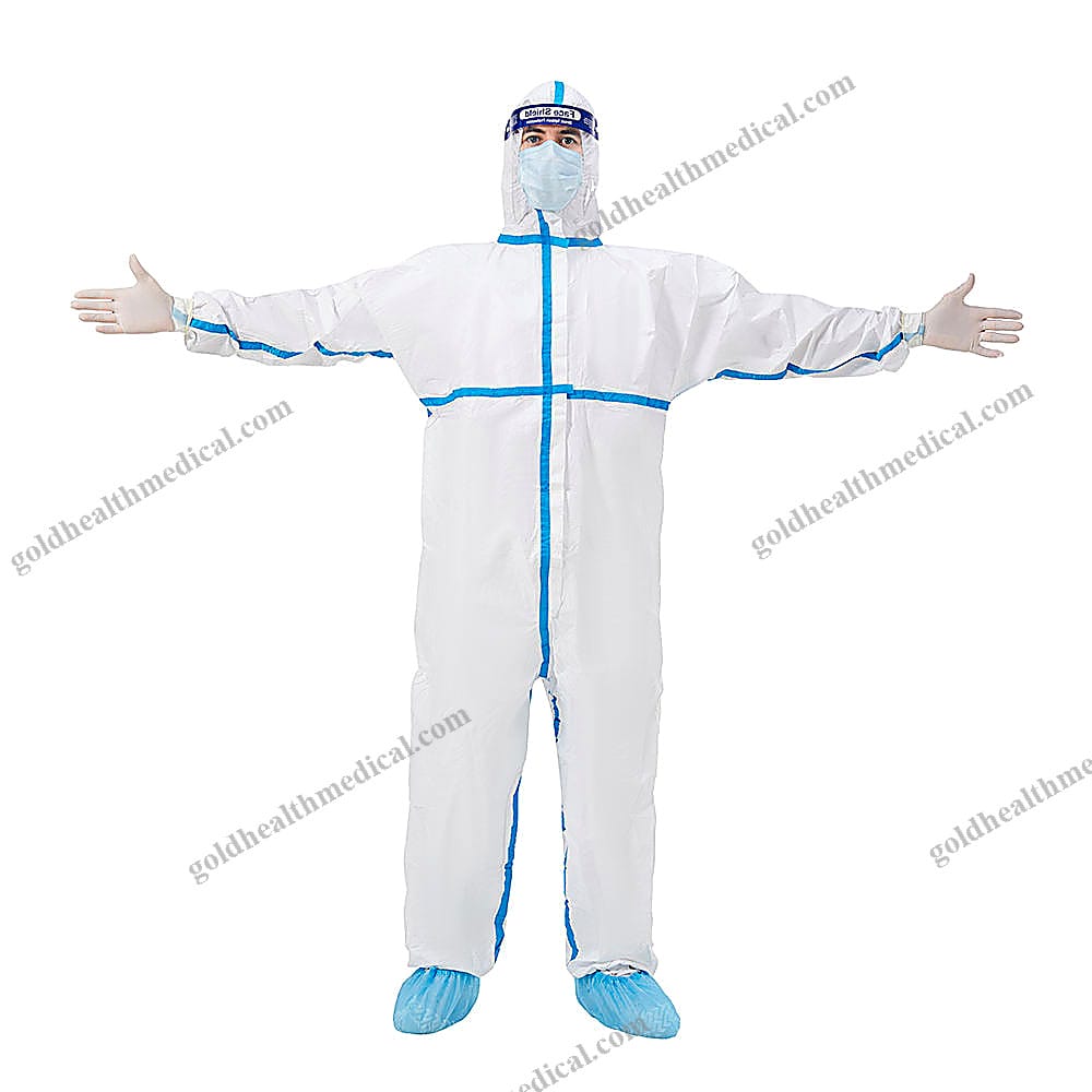 Disposable Waterproof PPE Coverall Suit for Industrial Use