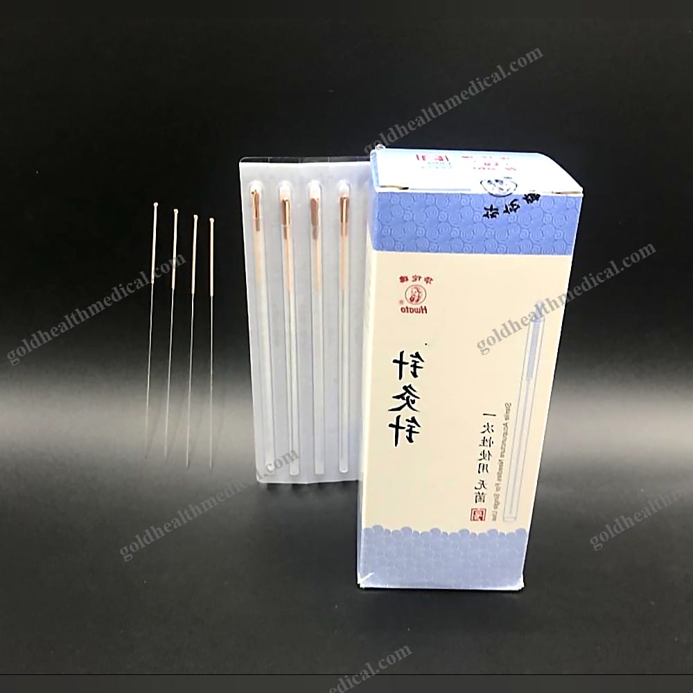 Disposable Sterile Copper Handle Acupuncture Needles 100pcs