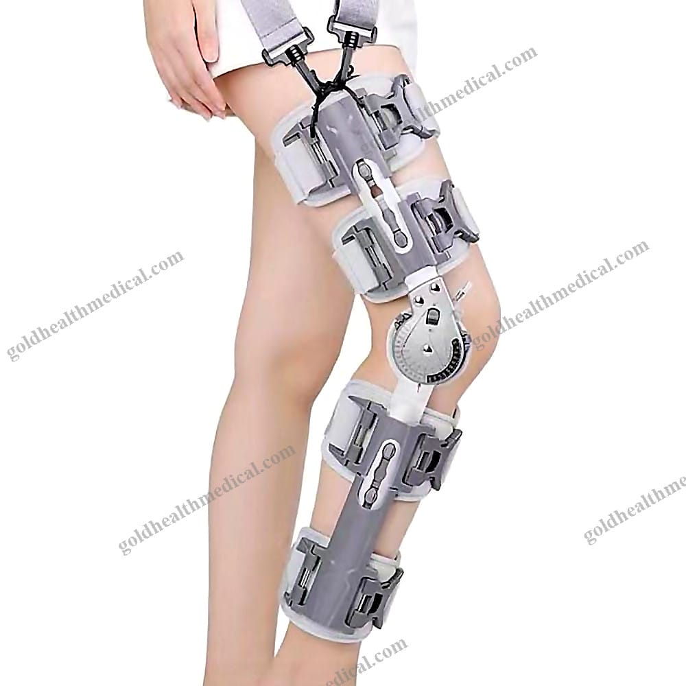 HKJD Adjustable PostOp Knee Brace ROM Support for Arthritis O