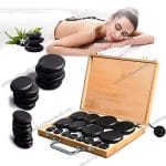 Wholesale Natural Energy Guasha Stone Set with Warmer