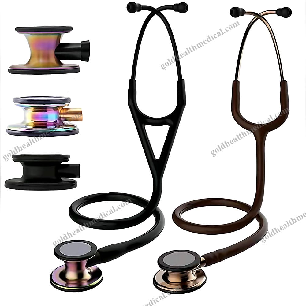 Dual Head Pediatric Classic III Stethoscope Custom White Pink for Doctors