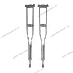 Adjustable Aluminum Crutches with Pushbutton Absorber for Adults