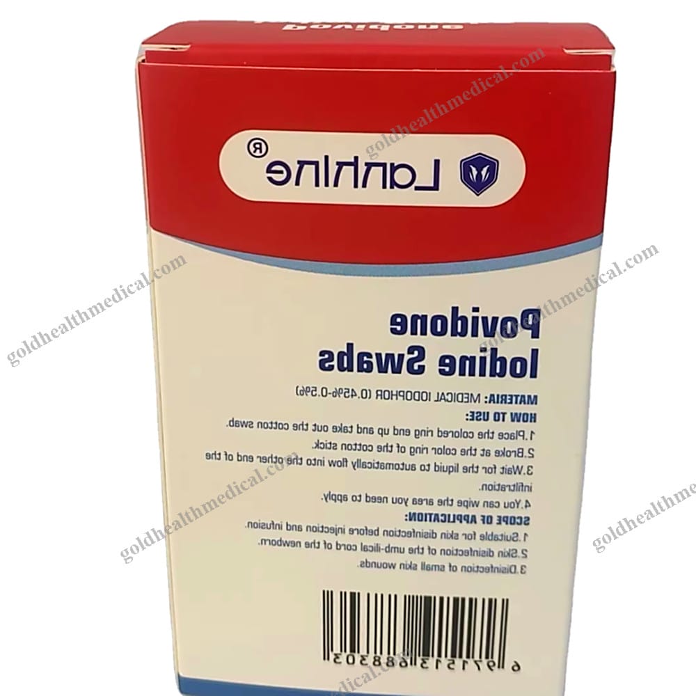 Iodine Prep Swabs for Wound Cleaning