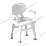 Adjustable Plastic Commode for Wheelchair Users Elderly Disabled