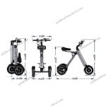 Lightweight 3Wheel Electric Mobility Scooter for Disabilities
