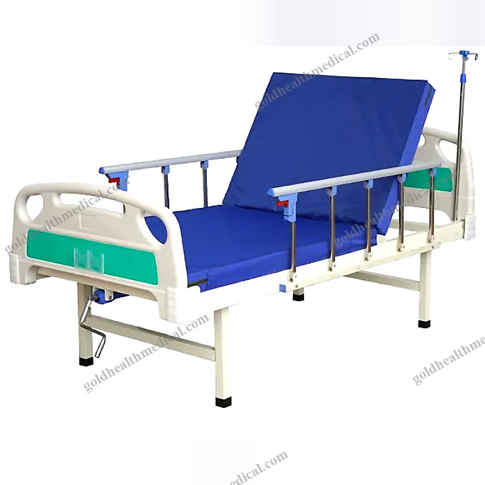 Adjustable Single Crank Hospital Bed for Home Care and Medical Examination with Bed