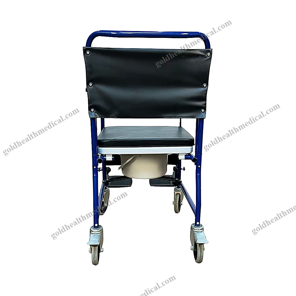 Adjustable Height Commode Chair with Wheels