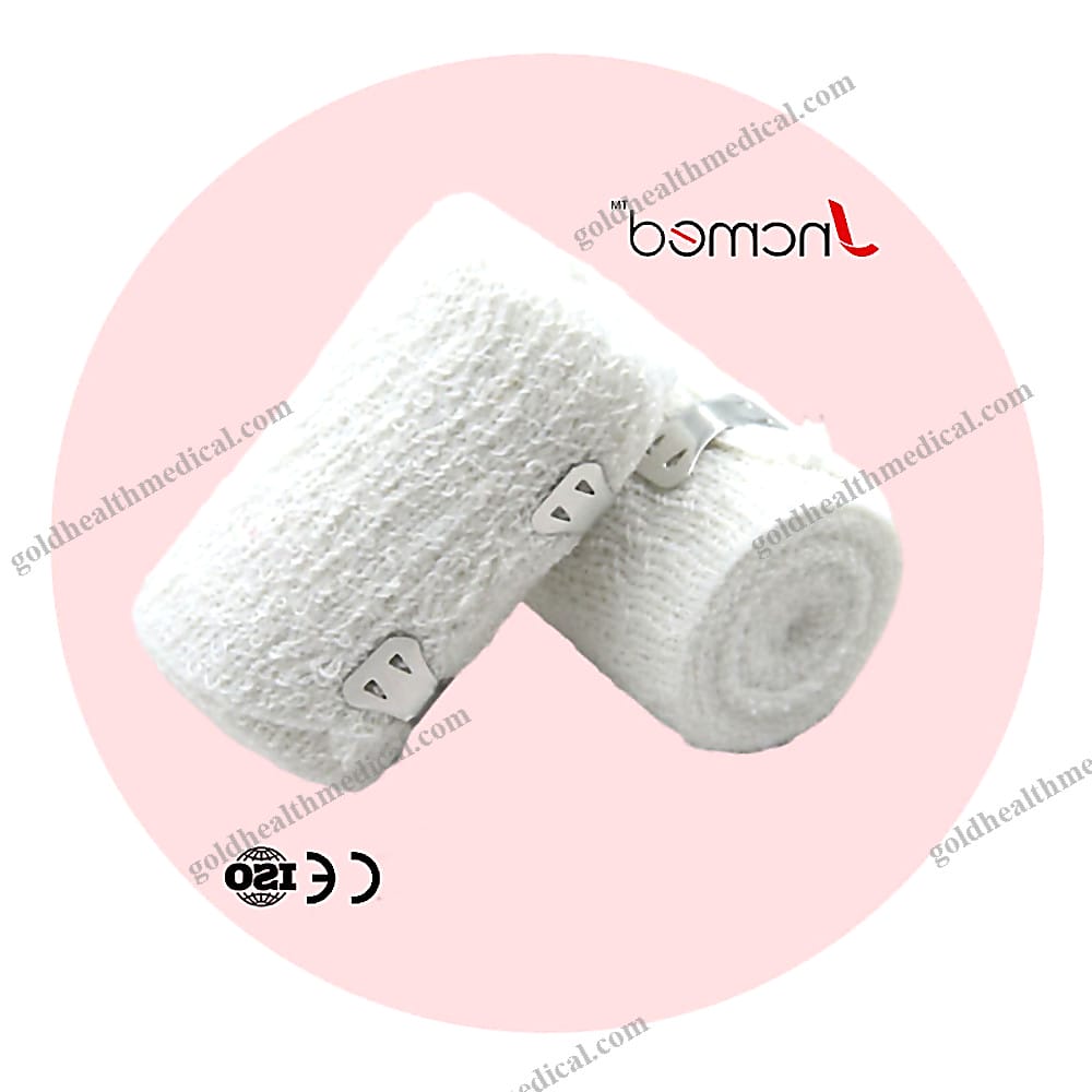 JCMED Spandex Elastic Gauze Bandage Roll for Wound