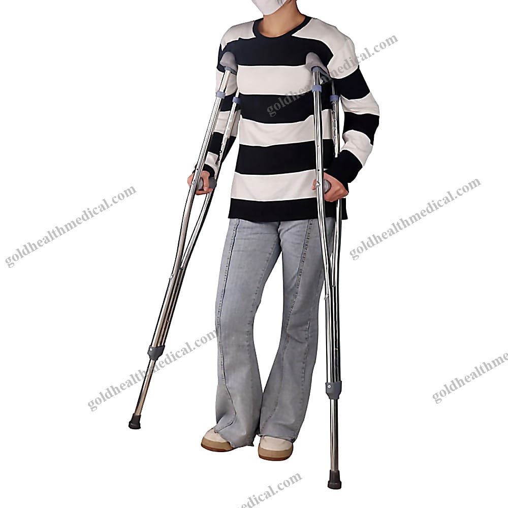 Aluminum Axillary Crutches for Rehabilitation