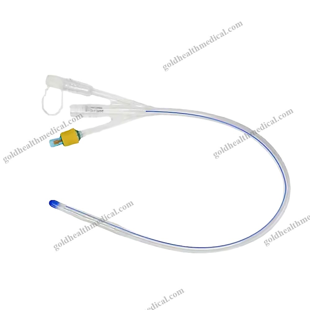 CE Certified ThreeLumen Silicone Foley Catheter