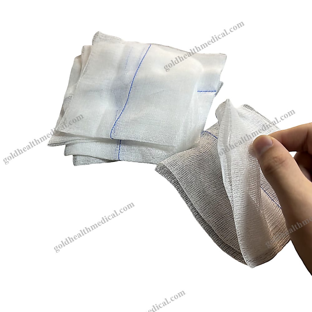 10x10cm Multilayer White Disposable Surgical Gauze for
