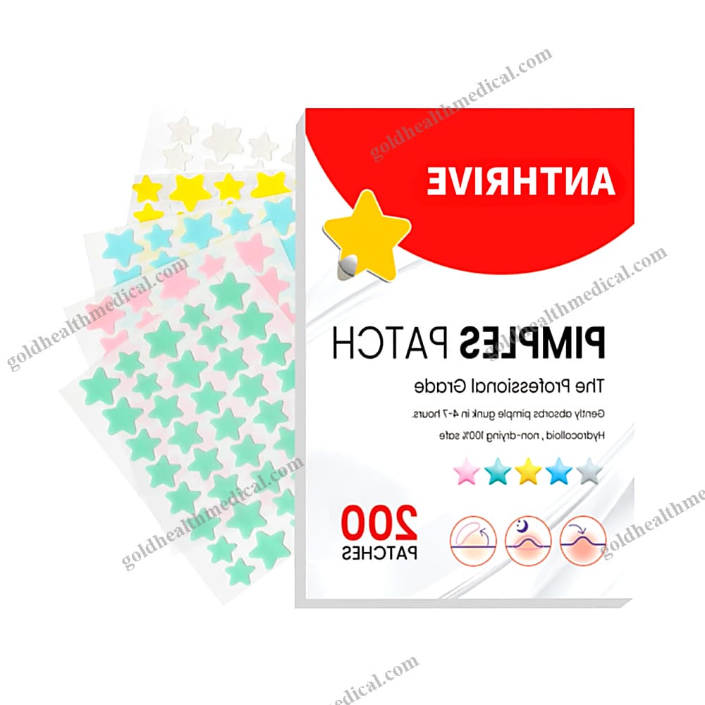 Anthrive 200 Pcs Hydrocolloid Acne Patches