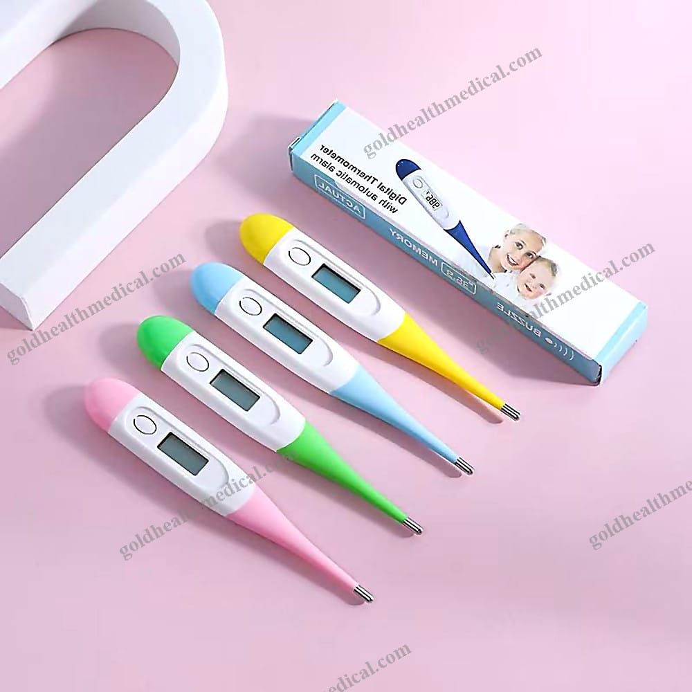 Digital Body Thermometer LCD Soft Head Plastic Flexible Household Thermometers Wholesales