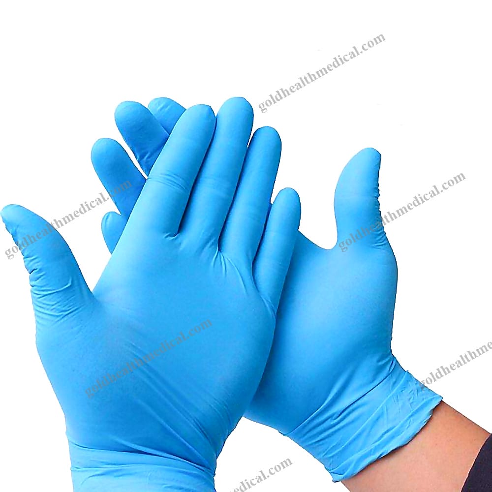 Blue Biodegradable Nitrile Gloves