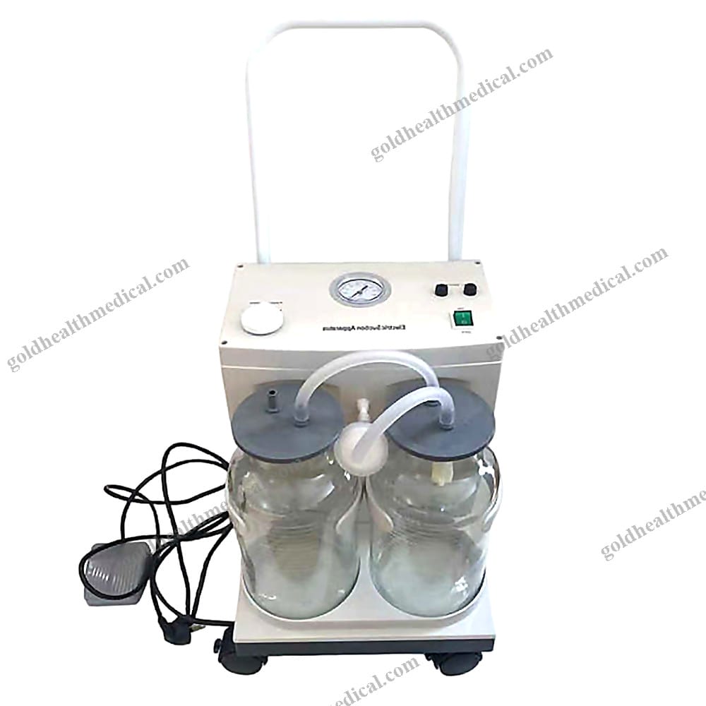 Portable Dental Suction Machine with Dual Bottles