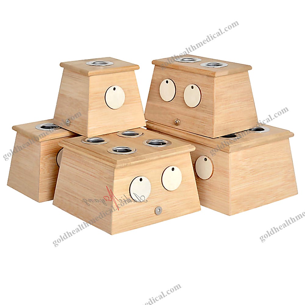 MultiHole Bamboo Moxibustion Boxes for Body Application