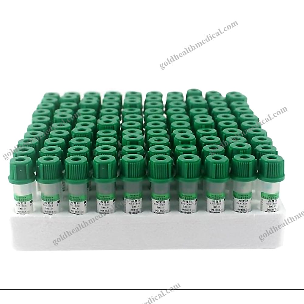 Vacuum Blood Collection Tubes with Separation Gel and Heparin Lithium