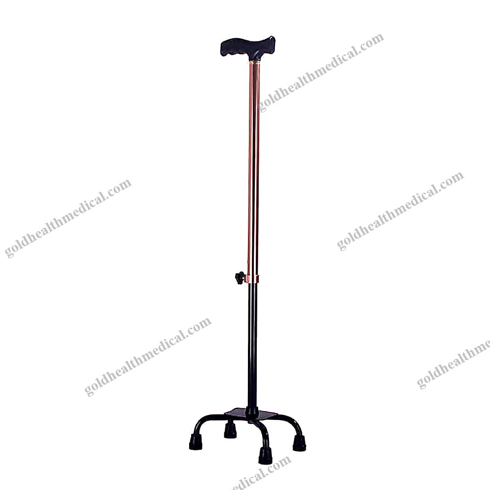 Elderly Rehabilitation Folding Crutch with FourCorner Stability Support