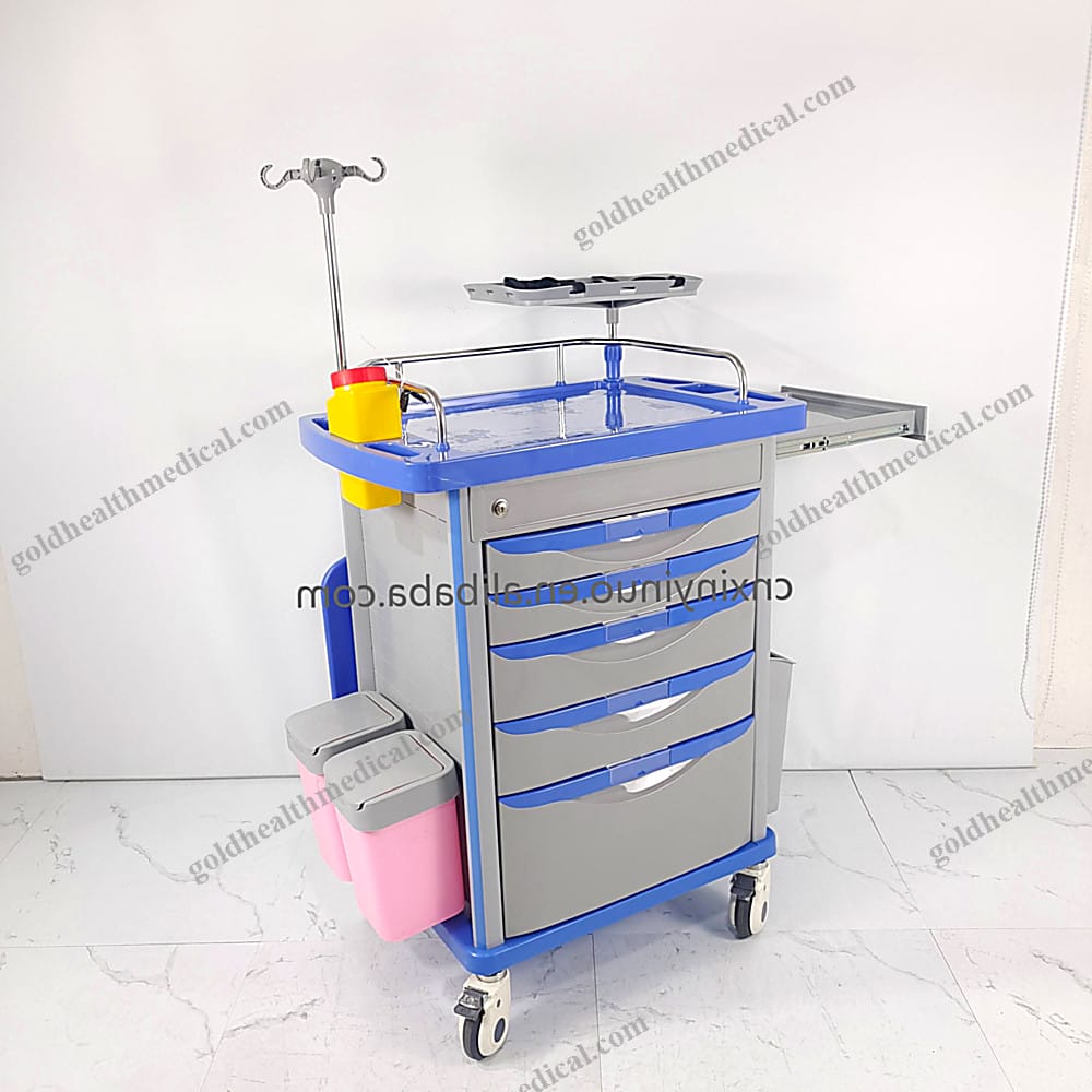 ET850 ICU Medical ABS Emergency Trolley