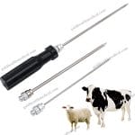 Veterinary Rumen Puncture Kit for Cattle and Sheep Stainless Steel Def