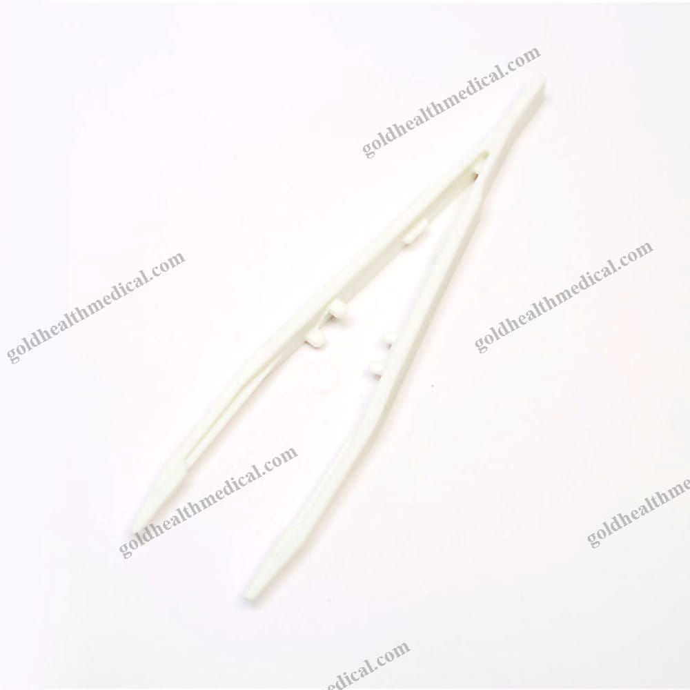 Sterile Disposable Medical Tweezers Forceps 10cm Surgical Instruments
