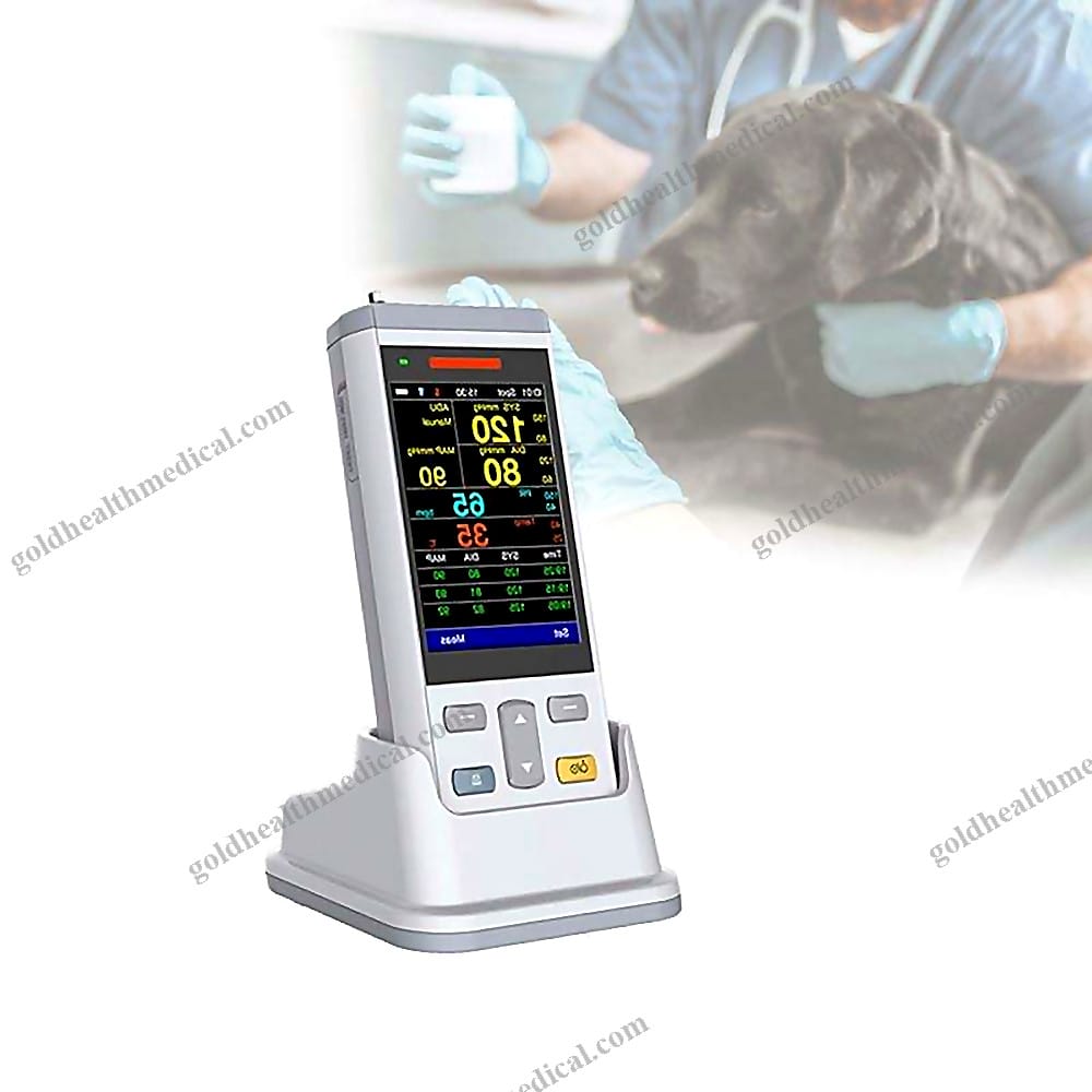 MultiParameter Veterinary Monitor SPO2 NIBP TEMP Pet Instrument Black