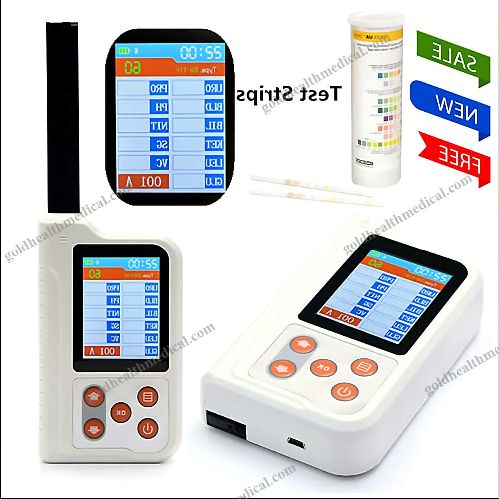 New Portable Urine Analyzer Rechargeable 100pcs Test Strips