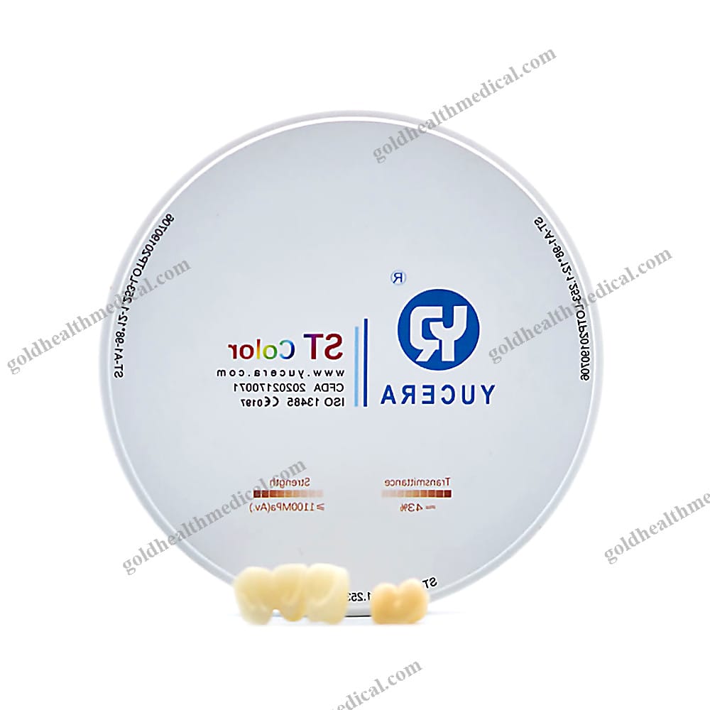 Yucera ST Color D4 12mm Zirconia Disc