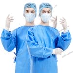 Custom Disposable Blue Surgical Gown CE Sterile Protective Clothing