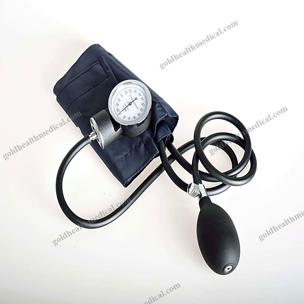Professional Aneroid Sphygmomanometer with Dual Metal Stethoscope
