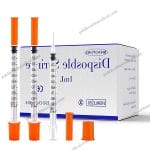 Red Cap SingleUse Insulin Syringe U40U10