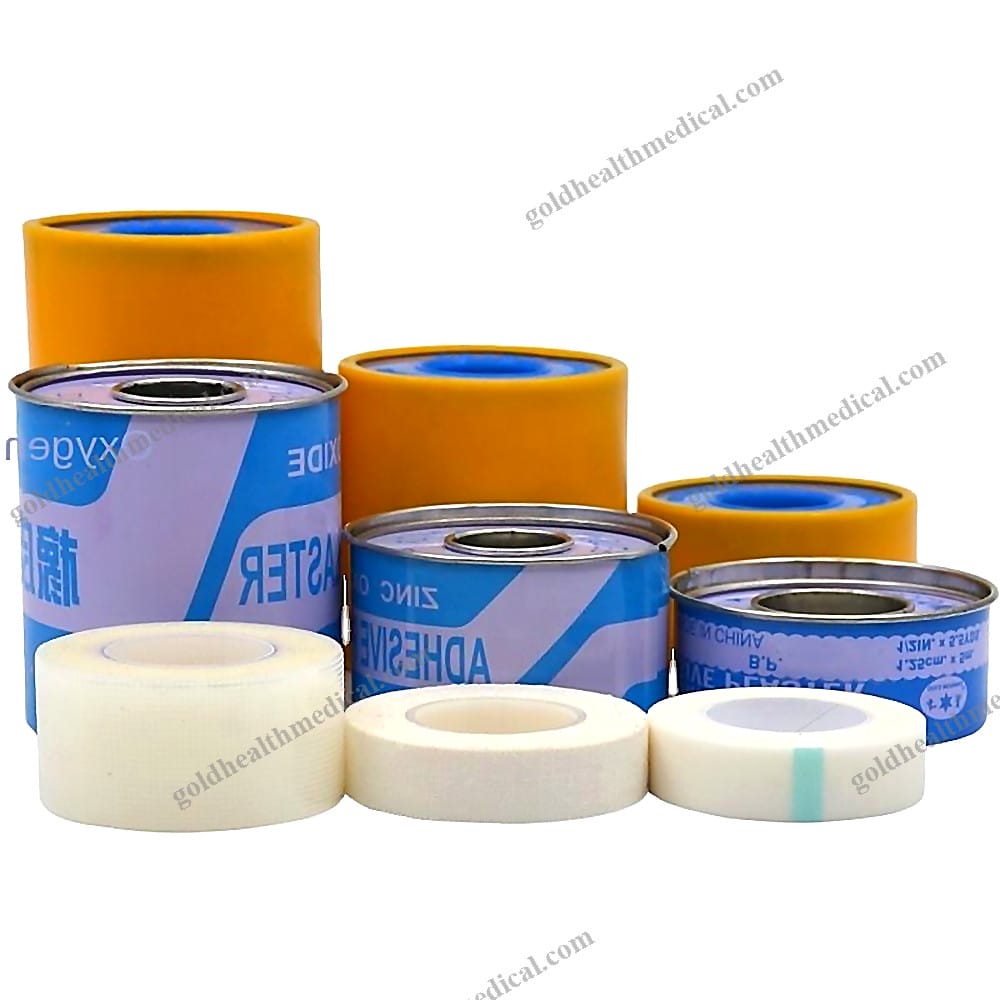 Miaodi Medical Tape Premium White Cotton Surgical Tape with Adhesive Pl