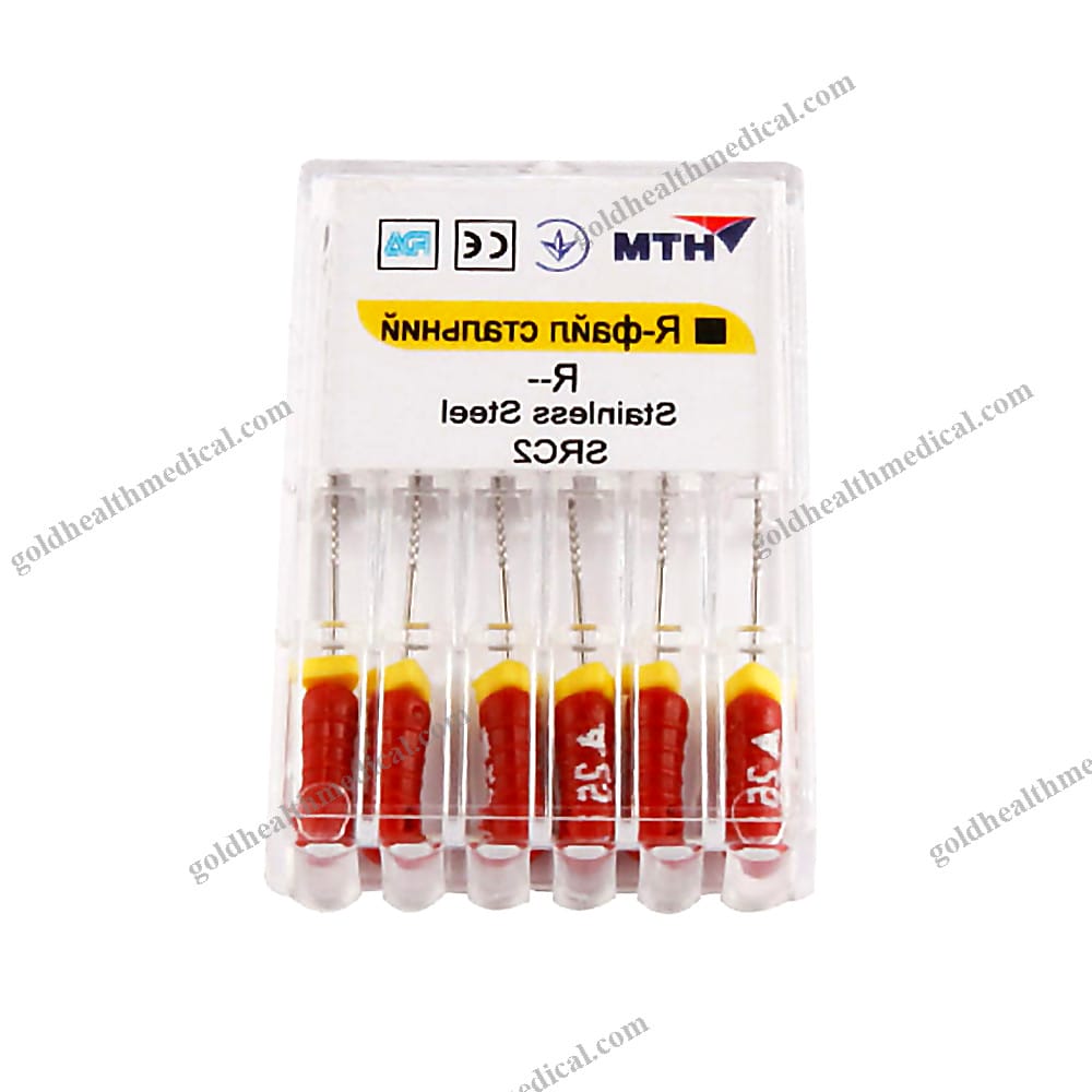 CE ISO Approved HTM Stainless Steel Dental K Files 6Pack