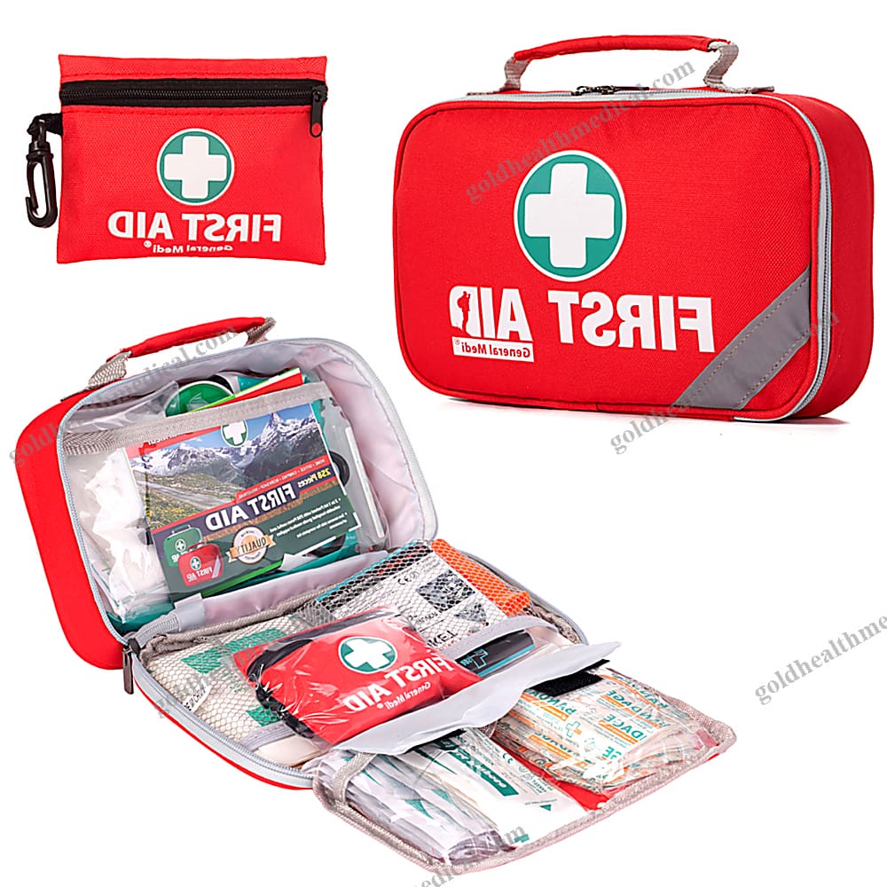 OEM 258Piece Portable Waterproof First Aid Kit for Kids