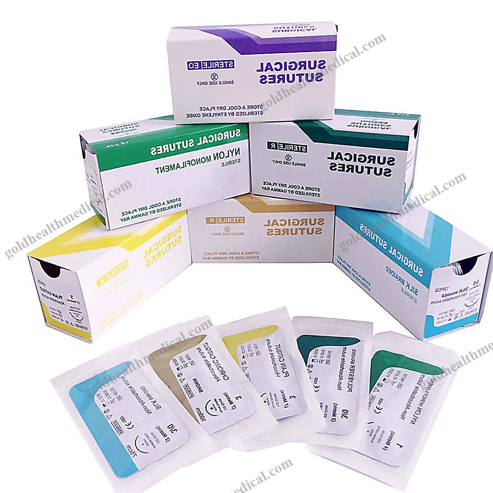 Premium Absorbable Pet Sutures PGAPDOSilkNylonC