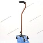 Elderly NonSlip Aluminum Alloy Crutch with Four Adjustable Feet