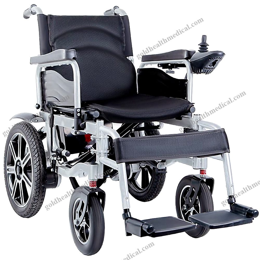 Aluminum Alloy Electric Wheelchair with 12AH Battery Low Back