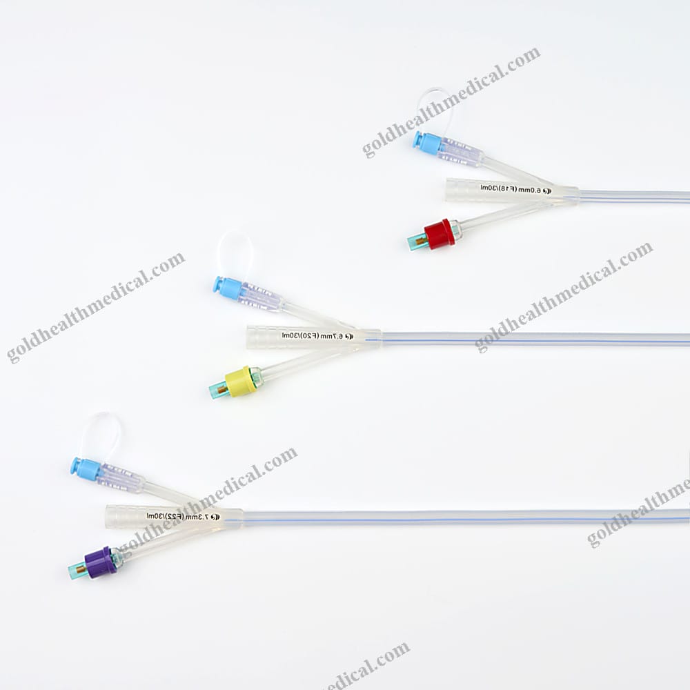 Sterile SiliconeRubber Pigtail Catheter for Urinary Drainage Systems