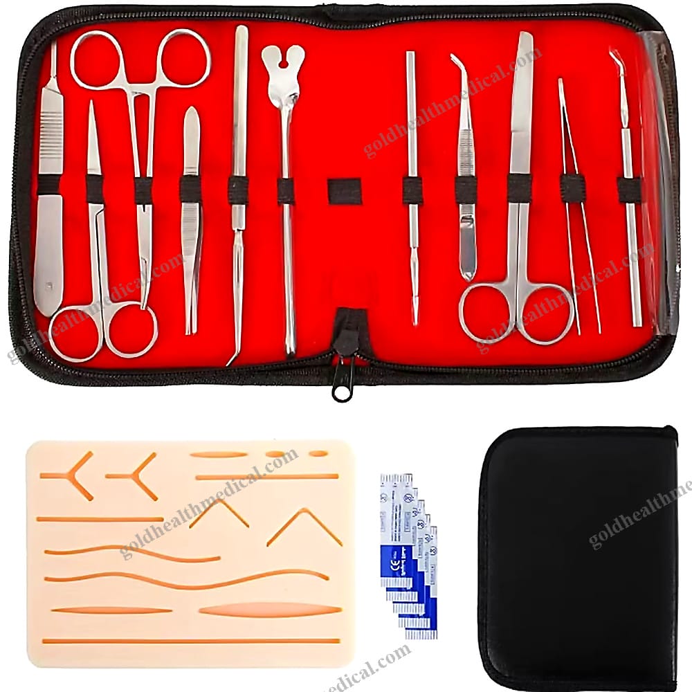 Stainless Steel Dissection Surgical Suture Practice Kit for Medical Students