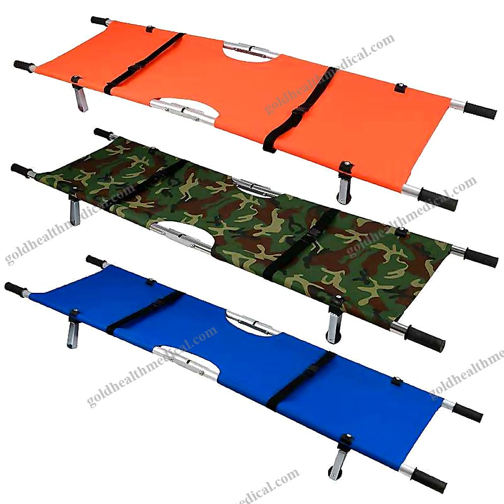 Ambulance Folding Stretcher Pro Rescue Quality Steel Iron Aluminum Material Emergency Medical