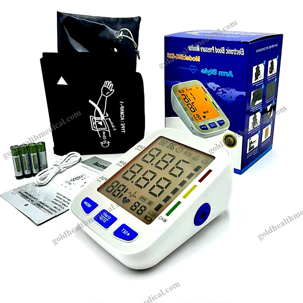 Intelligent Upper Arm Blood Pressure Monitor with Large Display