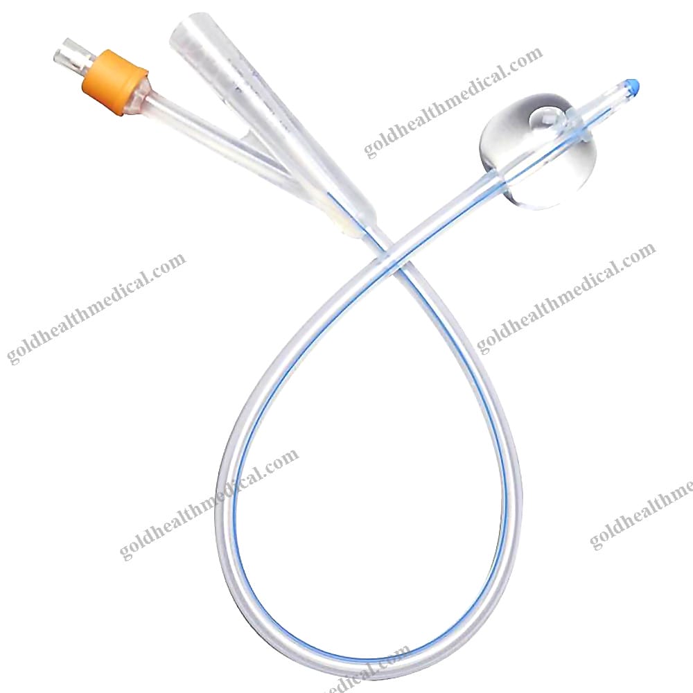 Silicon Foley Catheter with Balloon 2way 3way