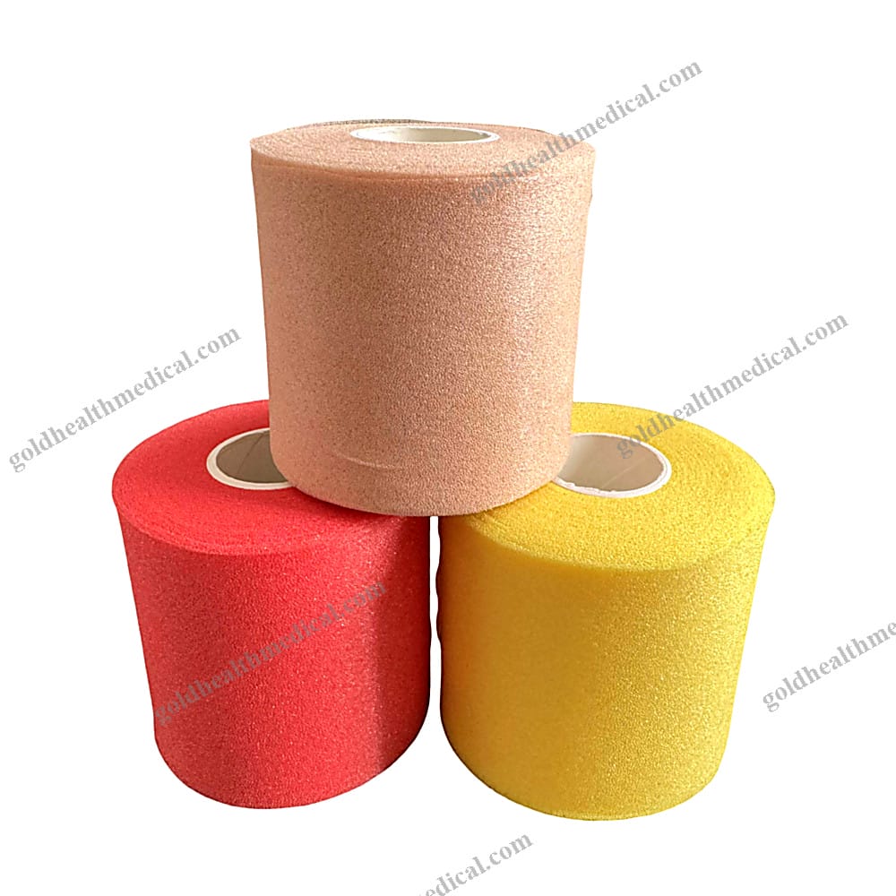 Customized Foam Bandage with Shockabsorption and Easy Tear Elasticity for