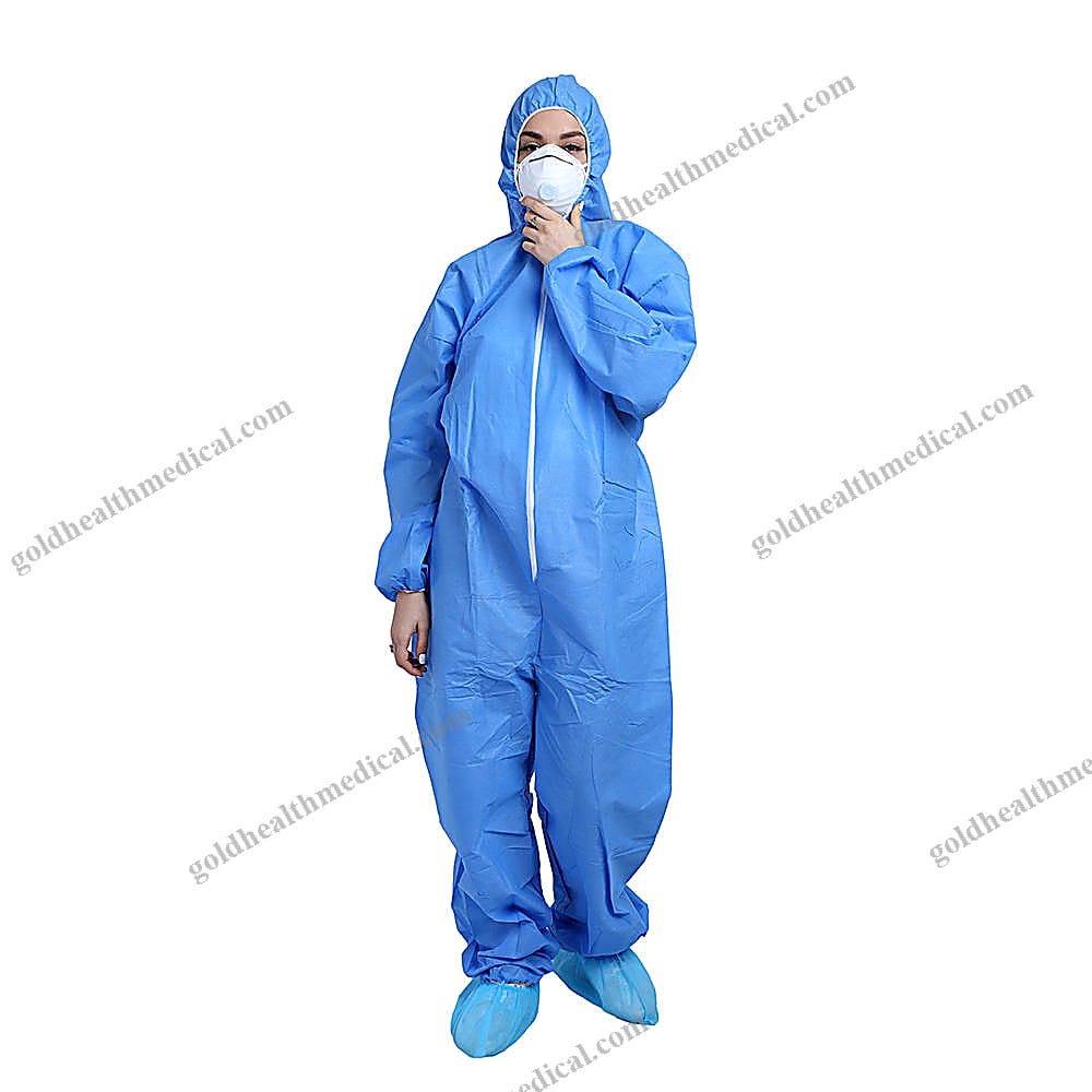 Type 56 Safety Waterproof Disposable PPE Suit With Hood