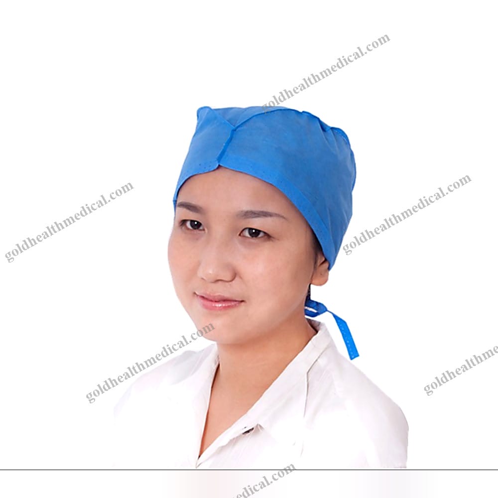 1601370936981_1 Disposable NonWoven Surgical Cap with Tie Scrub Hat Bouffant Caps - Image 1
