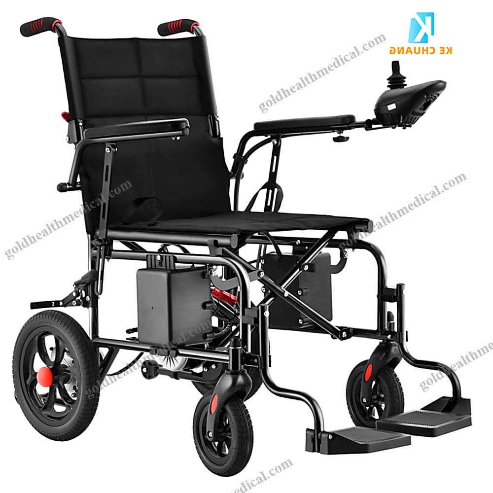 Lightweight Folding Electric Wheelchair with 24V 12Ah